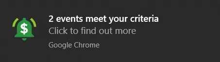 Bonusbank ATM Alert desktop notification showing a matched betting opportunity