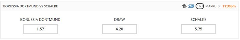 Bookmaker Odds - German Soccer